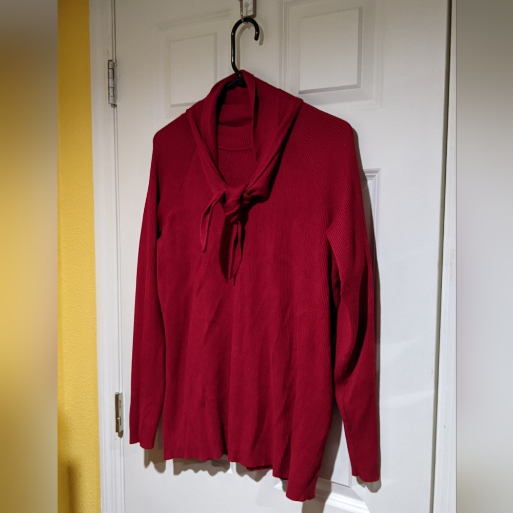 Eloquii 18 20 red collar sweater